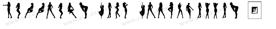 Darrians Sexy Silhouettes 3字体转换